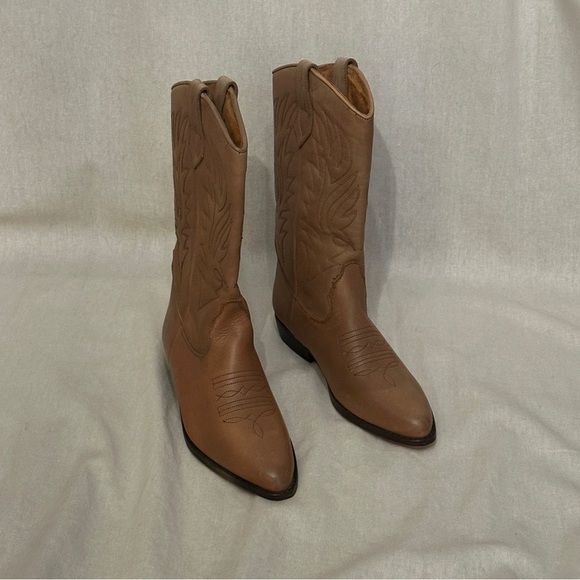 NWOT Vintage Women's Tan/Caramel Western Cowboy Boots | Size 8.5 - Picture 3 of 9
